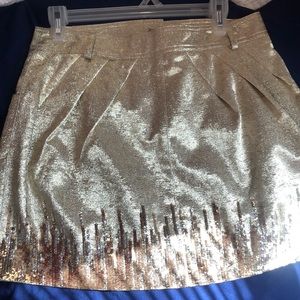 Gold Sequin Christian Dior skirt